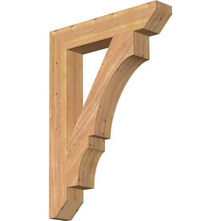 Ekena Millwork Balboa Slat Smooth Bracket, Western Red Cedar, 5 1/2"W x 32"D x 44"H BKT06X32X44BOA06SWR